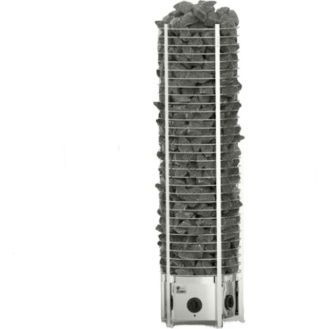Электрическая печь SAWO TOWER TH6-90NB-P (9 кВт, встроенный пульт, нержавейка, круглая)